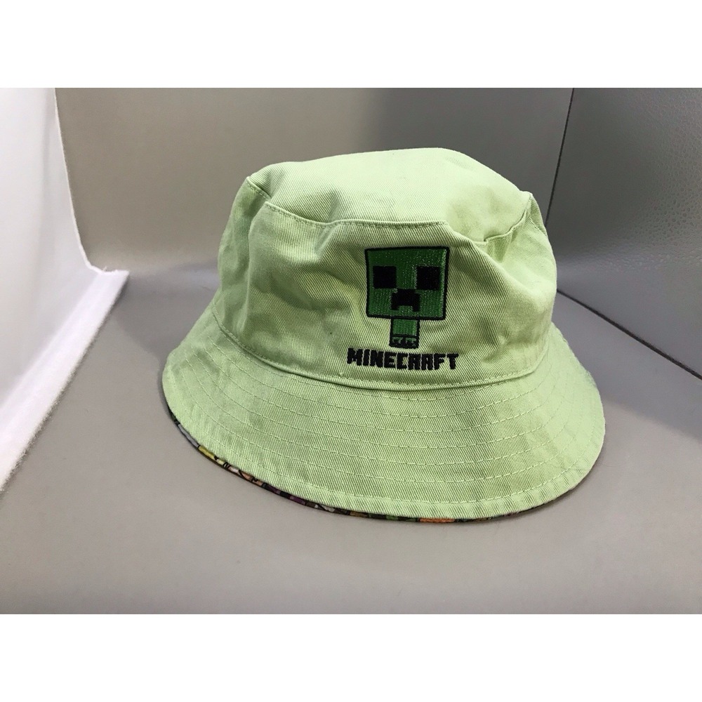 Kids‎ Unisex Mojang Green Reversible Minecraft Bucket Hat